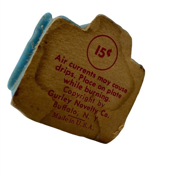 5 Christmas Novelty Candles Gurley Santa Claus Church Snowman Bell Vintage - Picture 7 of 12